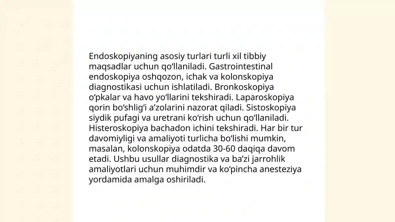 Endoskopik usullarning qoʻllanilishi 4