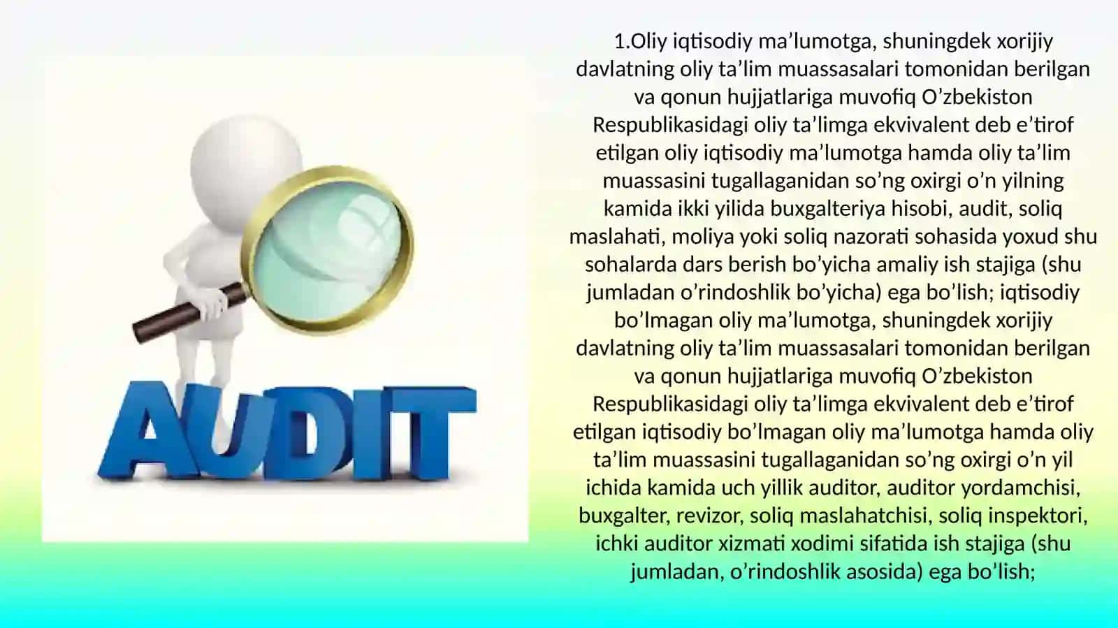 Ichki auditorni sertifikatlash tartibi 4