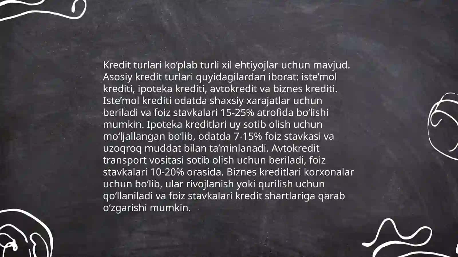 Kredit shartnomasi asoslari 4
