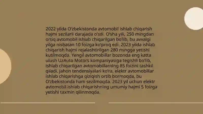 Oʻzbekiston avtomobil sanoati tarixi 4