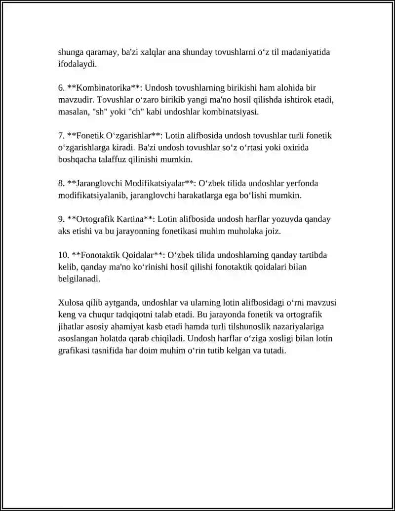 LOTIN ALIFBOSI UNDOSHLAR TASNIFI 4