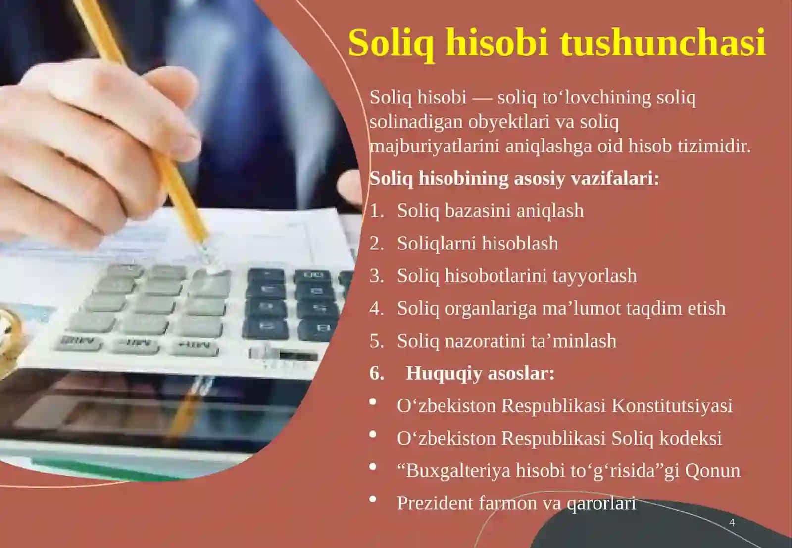 Soliq hisobi va uning yuritish tartibi 4
