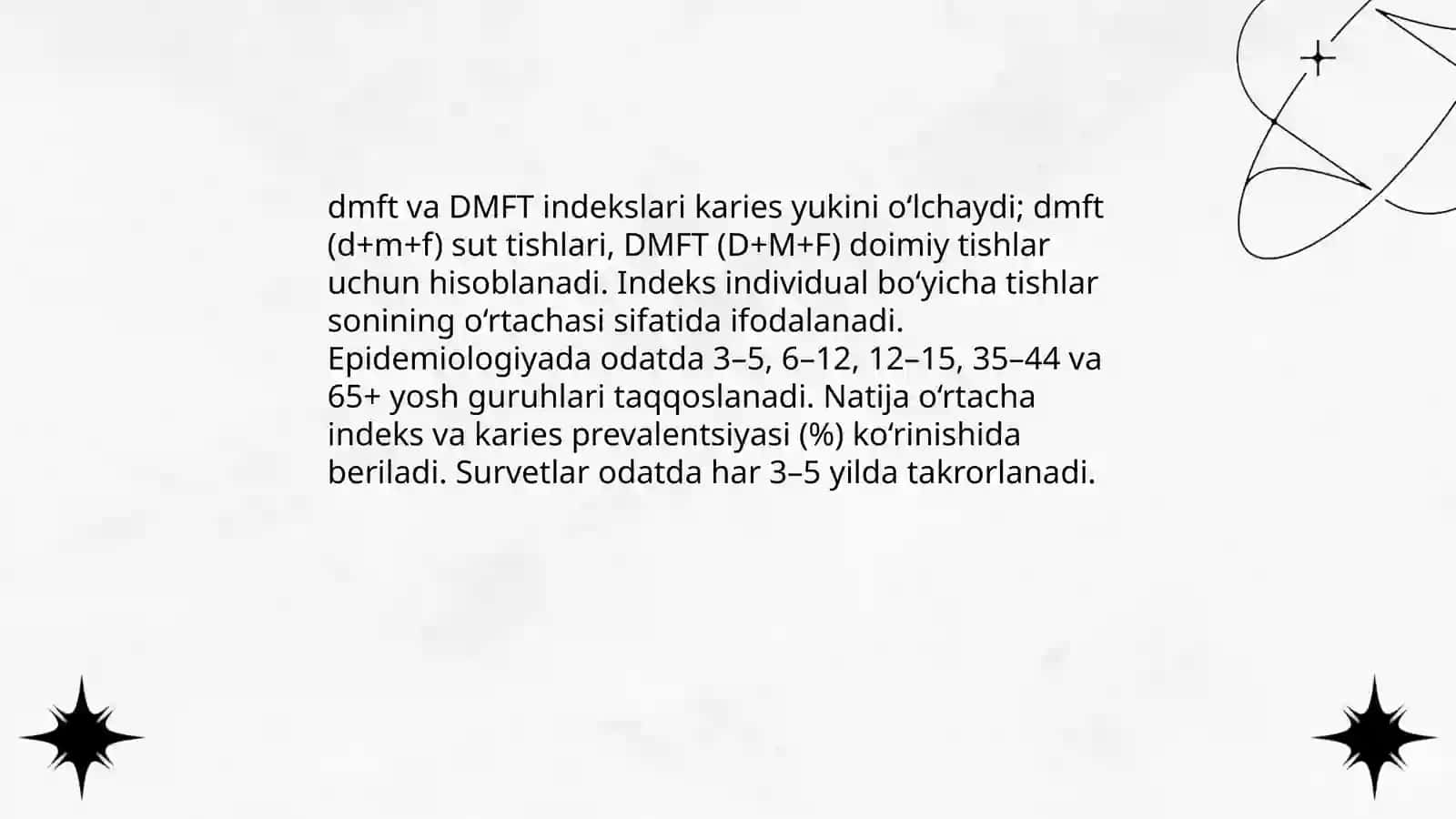 Karies profilaktikasi va epidemiologik xususiyatlari 4