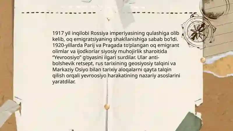 Yevroosiyo harakatining tarixiy ildizlari 4