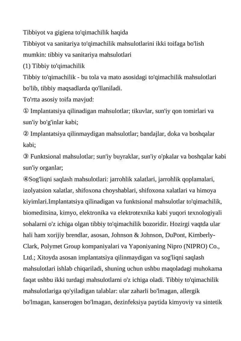 TIBBIY ELEKTRON JIHOZLAR TASNIFI 4