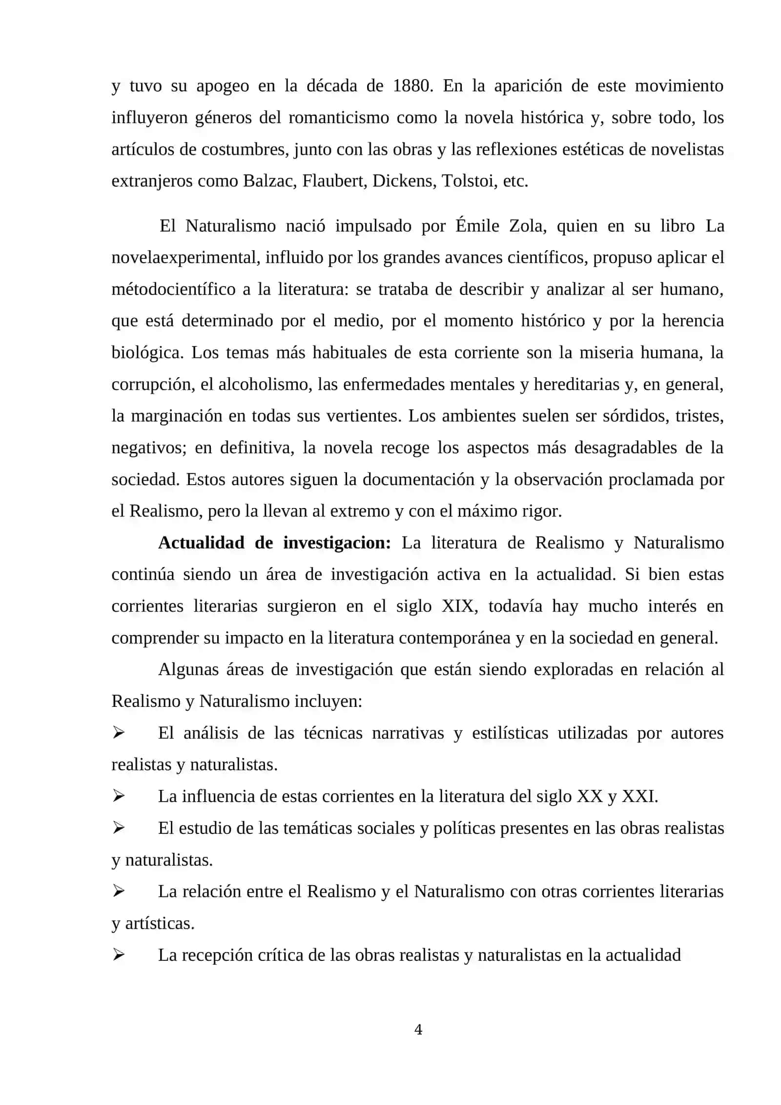 La literatura de Realismo y Naturalismo 4