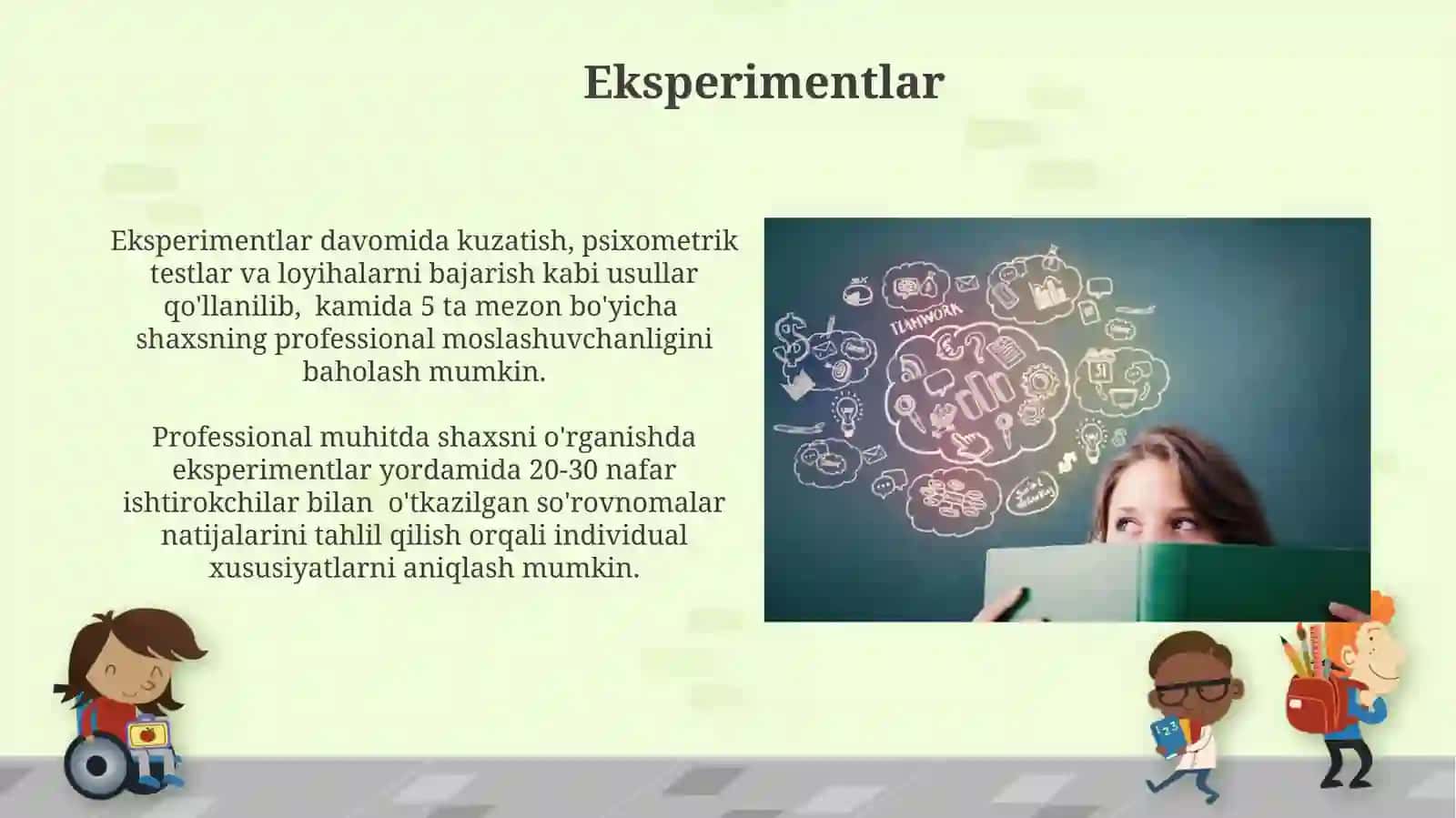 Shaxs irodaviy sohasini oʻrganish metodlari 4