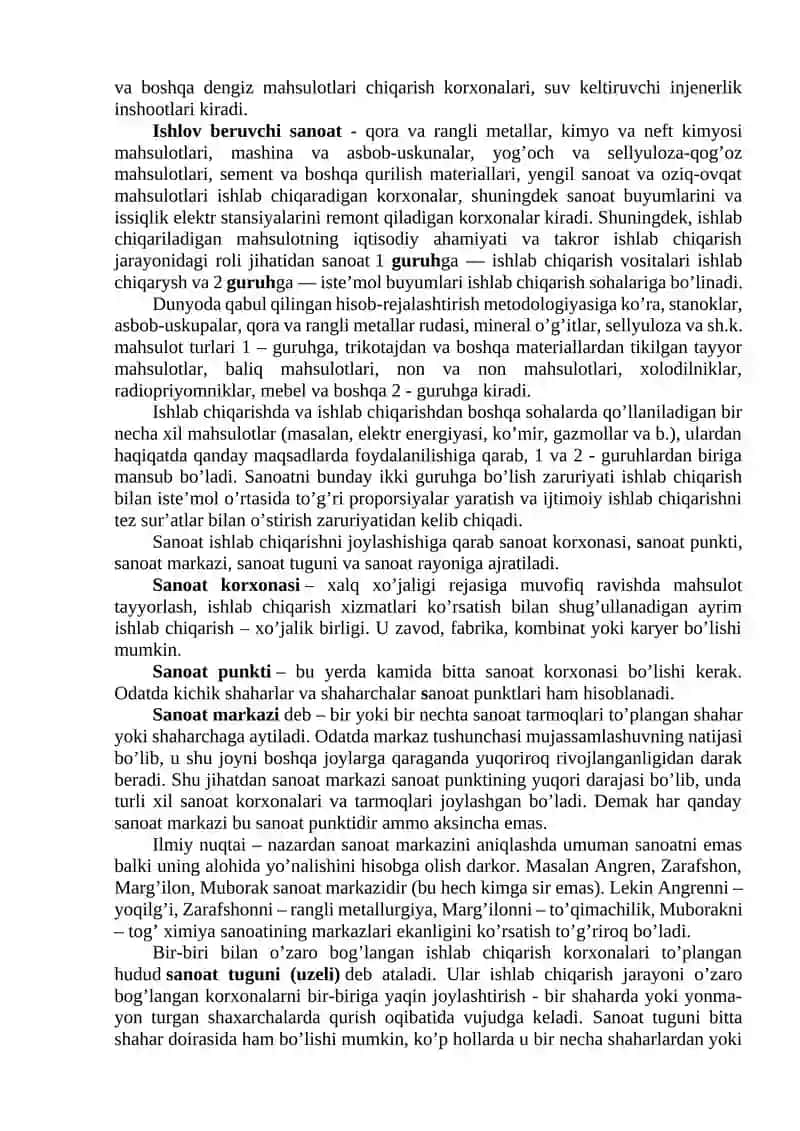 Sanoat va sanoatning tuzilishi 4