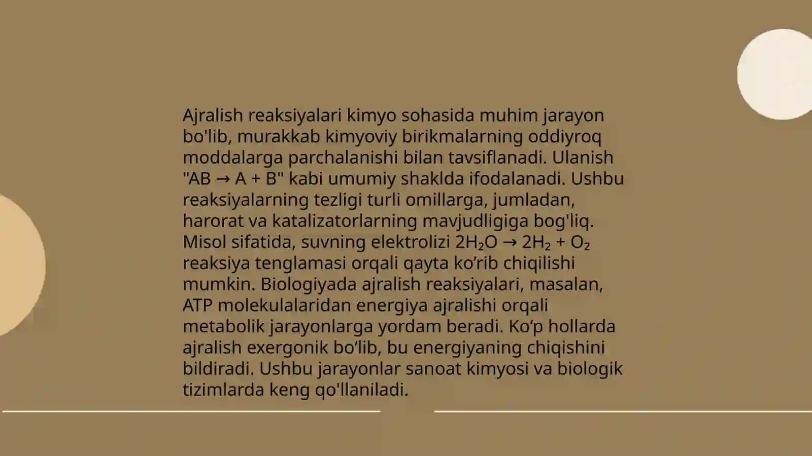 Kimyoviy reaksiya turlari 4