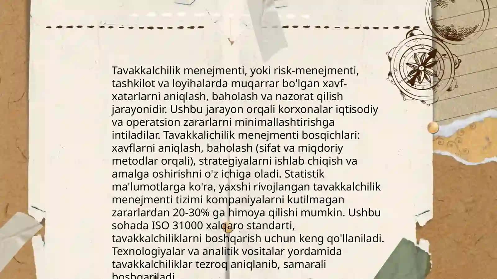 Bozor va tavakkalchilik 4