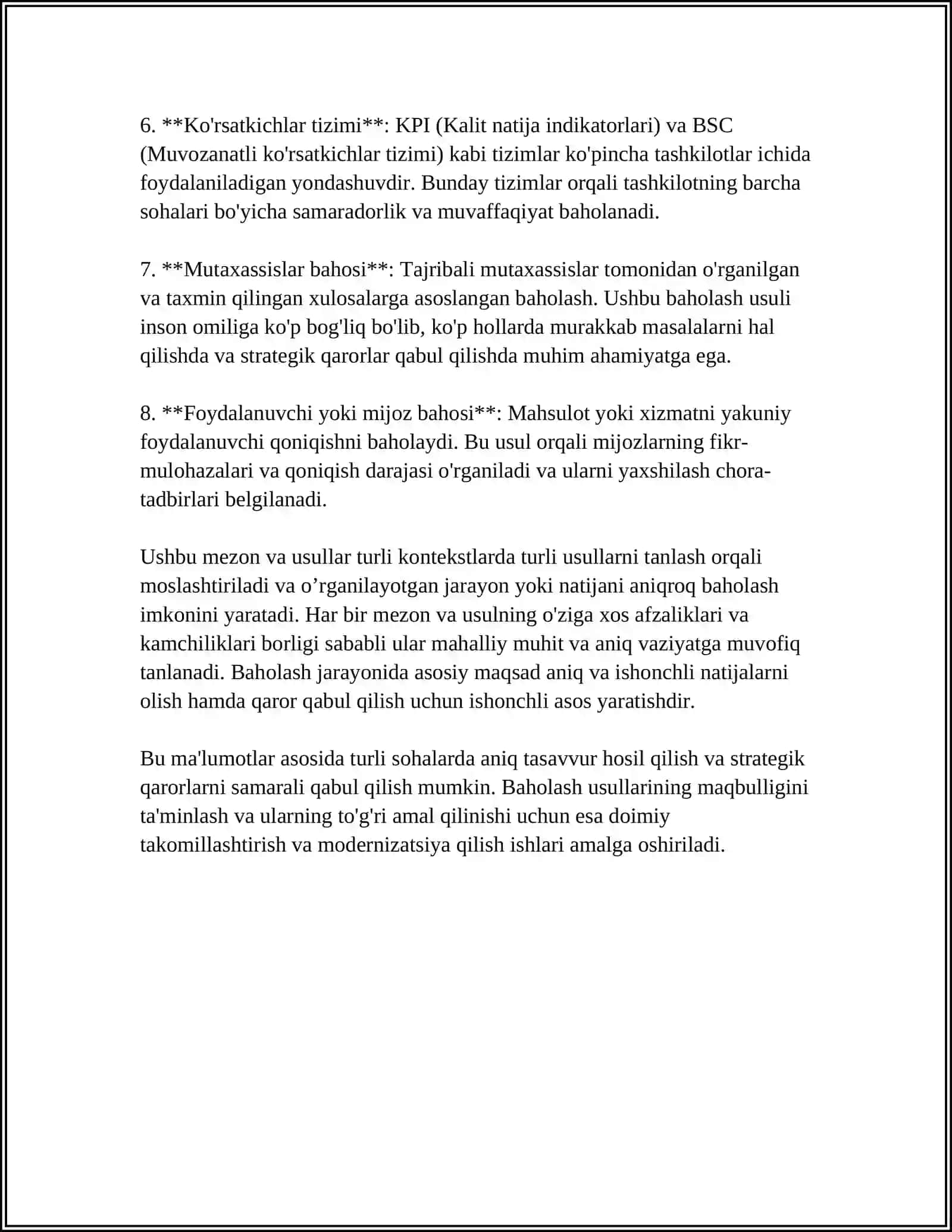 TALABALARNING BILIMINI BAHOLASH TIZIMI 4