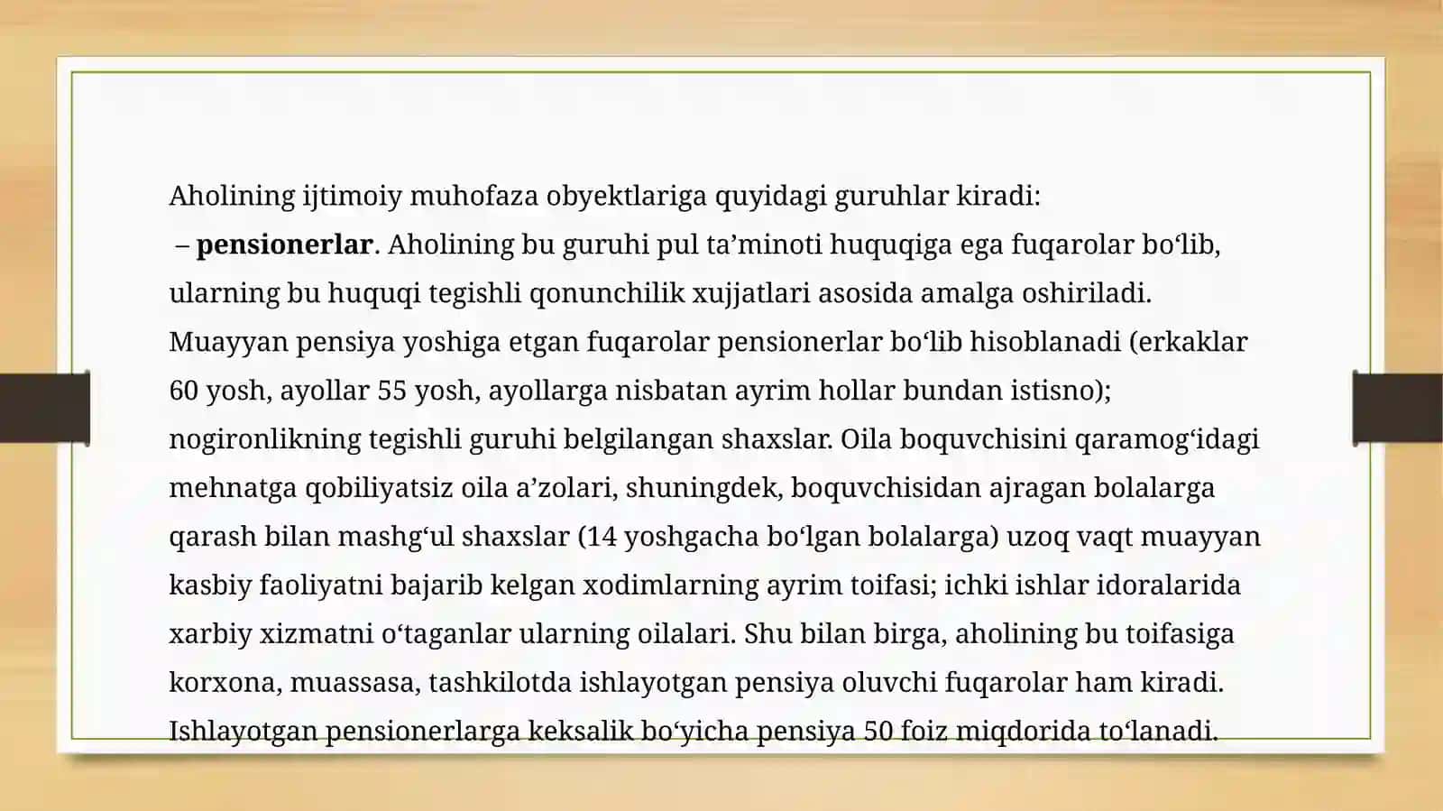 Inson resurslarini ijtimoiy muhofaza qilish 4