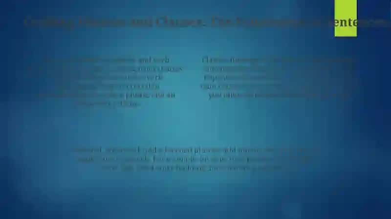 Building Blocks of Effective Sentences 4