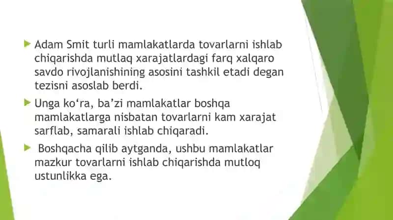 JAHON XO‘JALIGI TO‘G‘RISIDAGI IQTISODIY G‘OYALAR 4