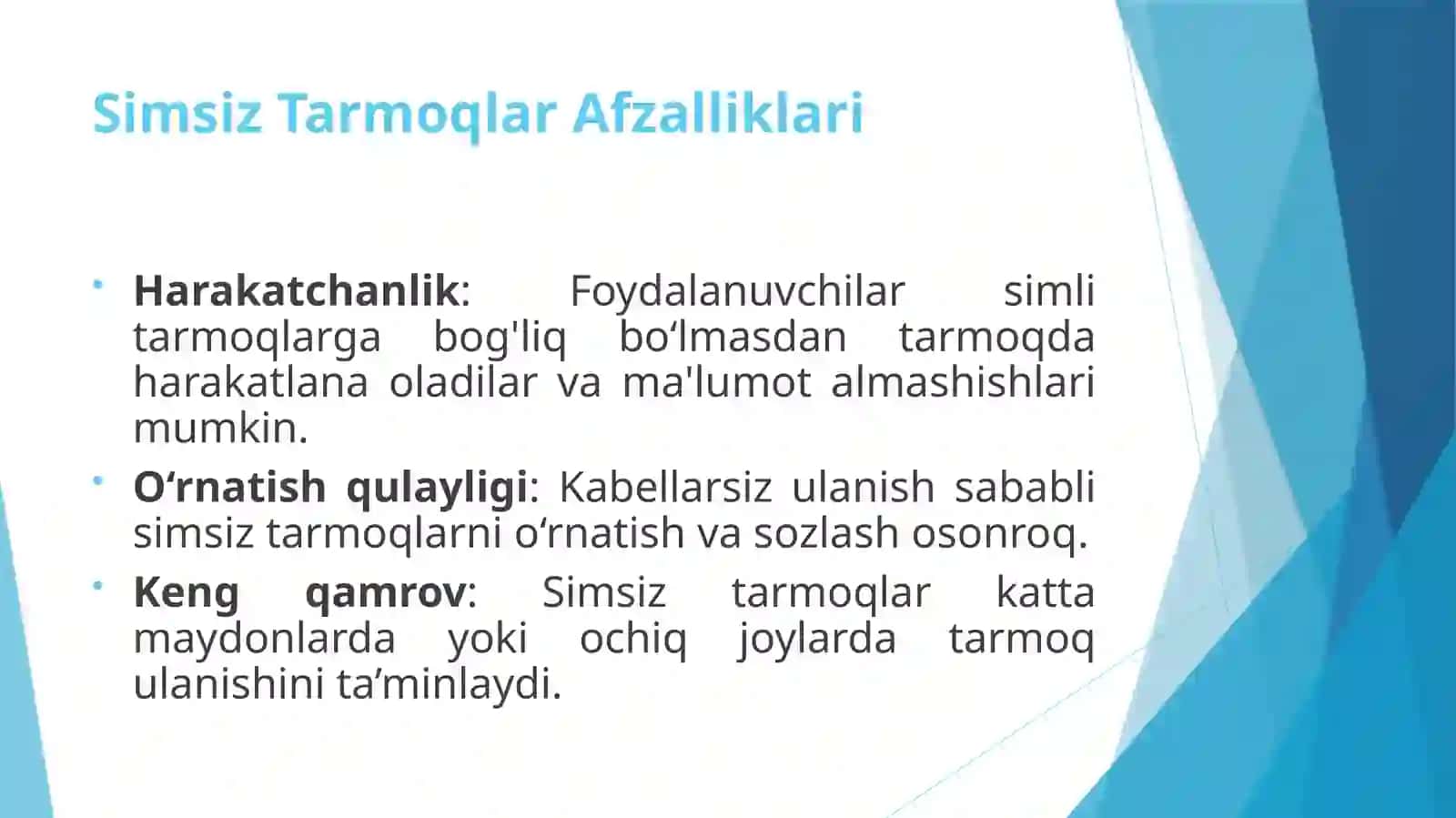 Simsiz tarmoqlar 4