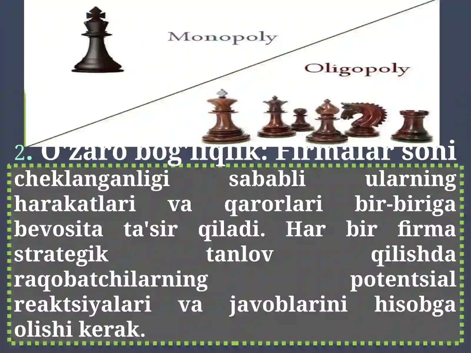 Oligopoliya va Monopolistik raqobat 4