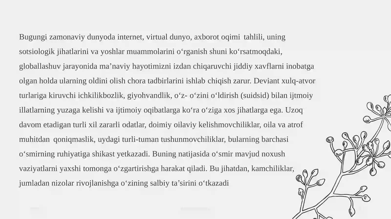 Yoshlar o’rta sidagi deviant xulq-atvori profilaktikasi 4