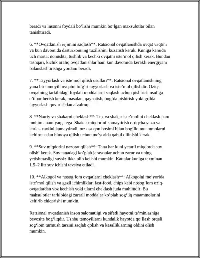 RATSIONAL OVQATLANISH 4