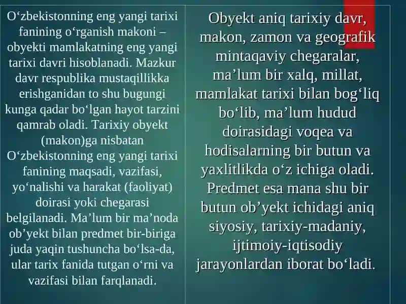 O‘ZBEKISTONNING ENG YANGI TARIXI 4