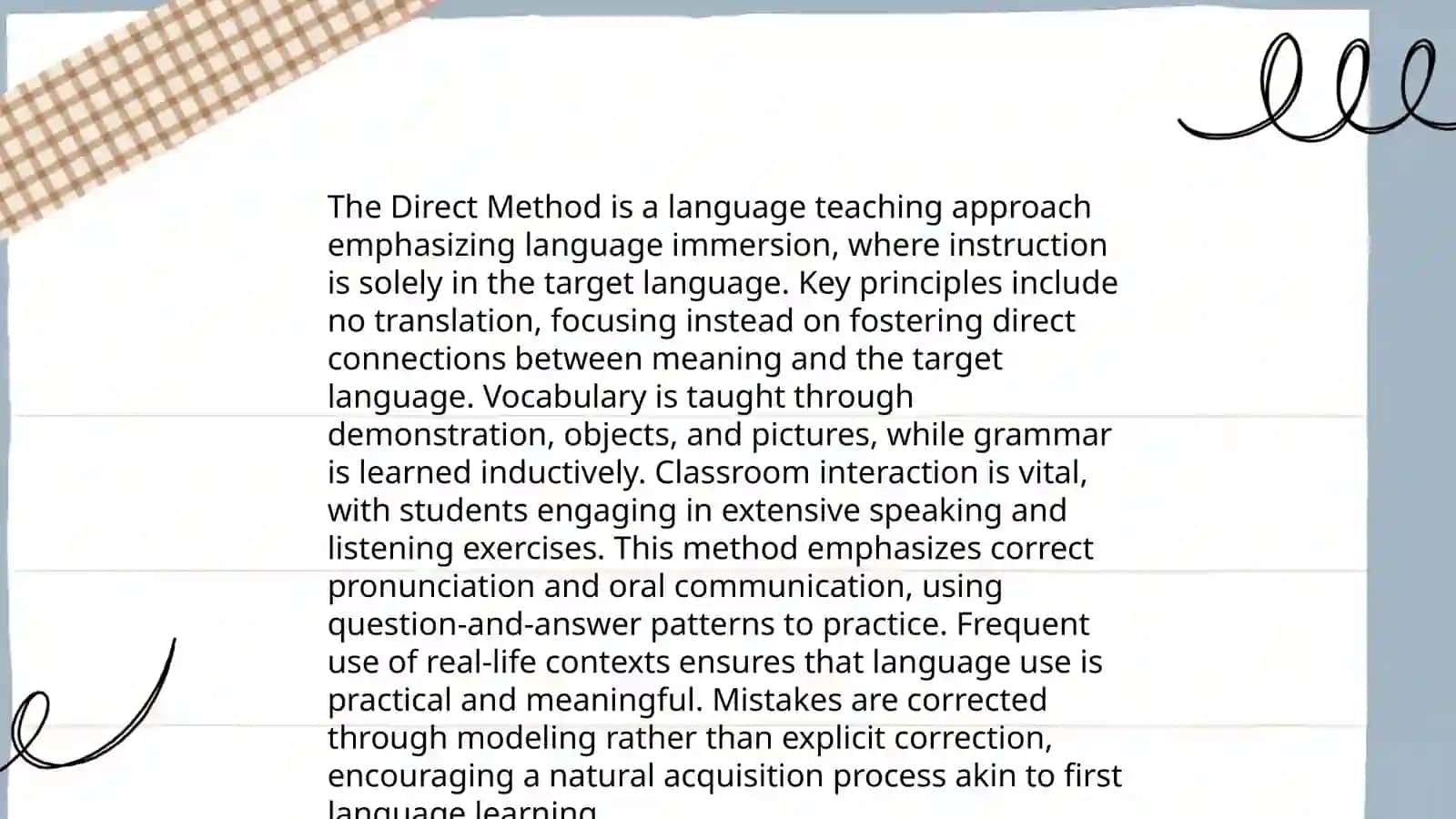 The direct method 4
