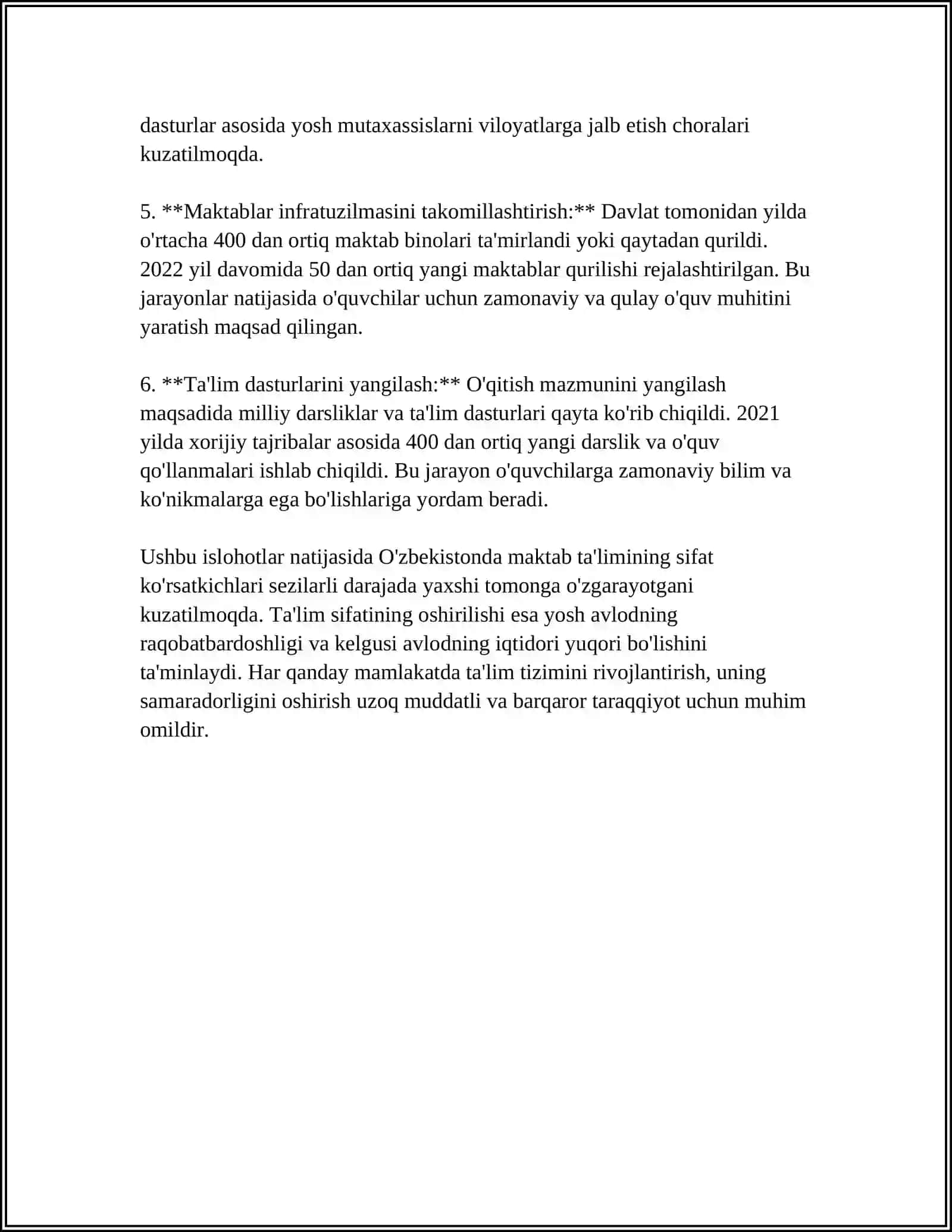 ÕZBEKISTON RESPUBLIKASIDA IJTIMOIY SOHADAGI ISLOHOTLAR 4