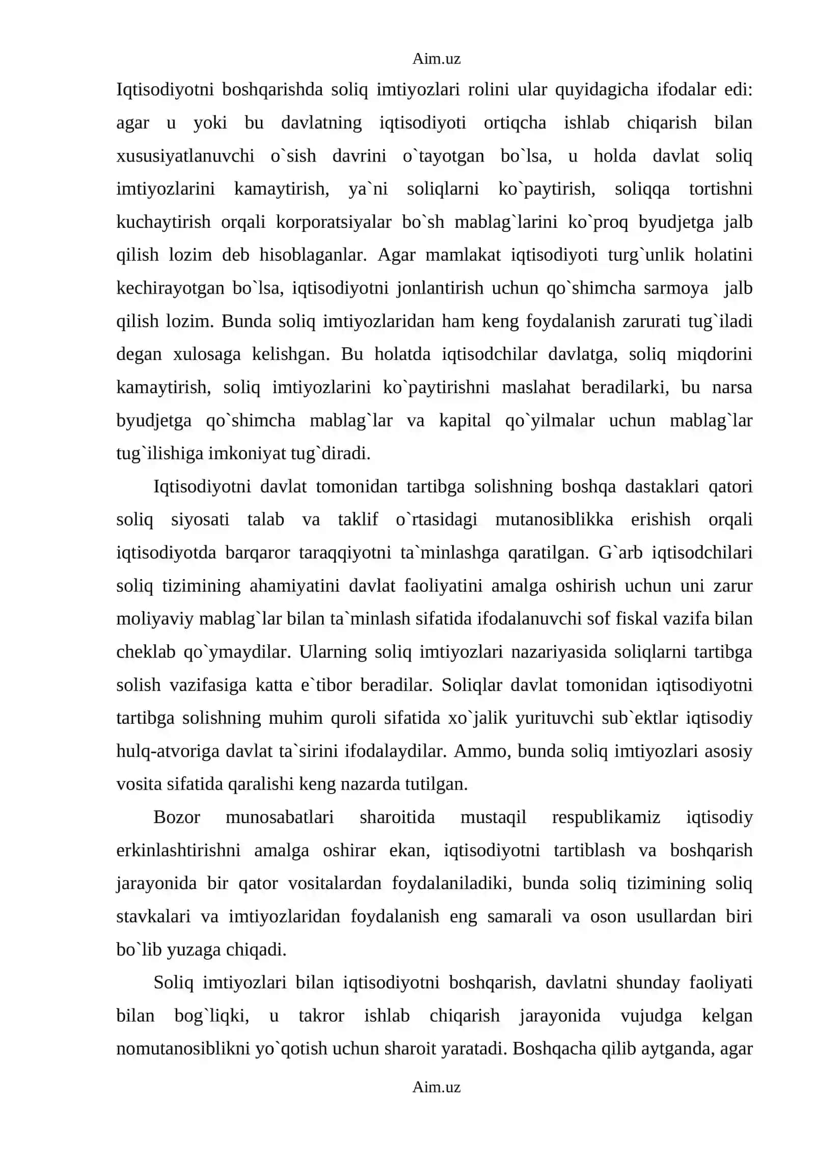 Soliq imtiyozlari, ularning mohiyati va turlari 4