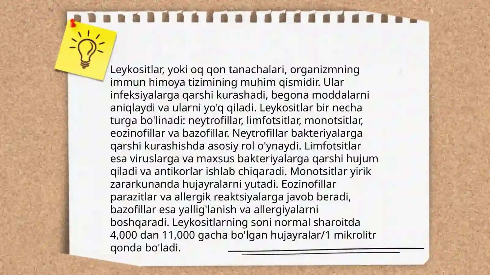 Leykositlar koʻrinishi 4