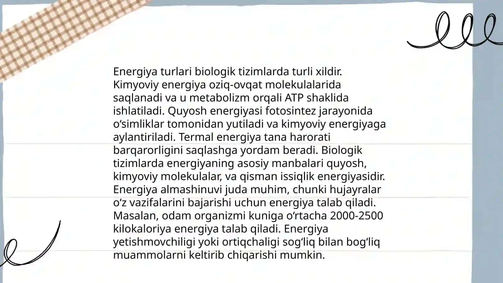 Biologik jarayonlar termodinamikasi 4