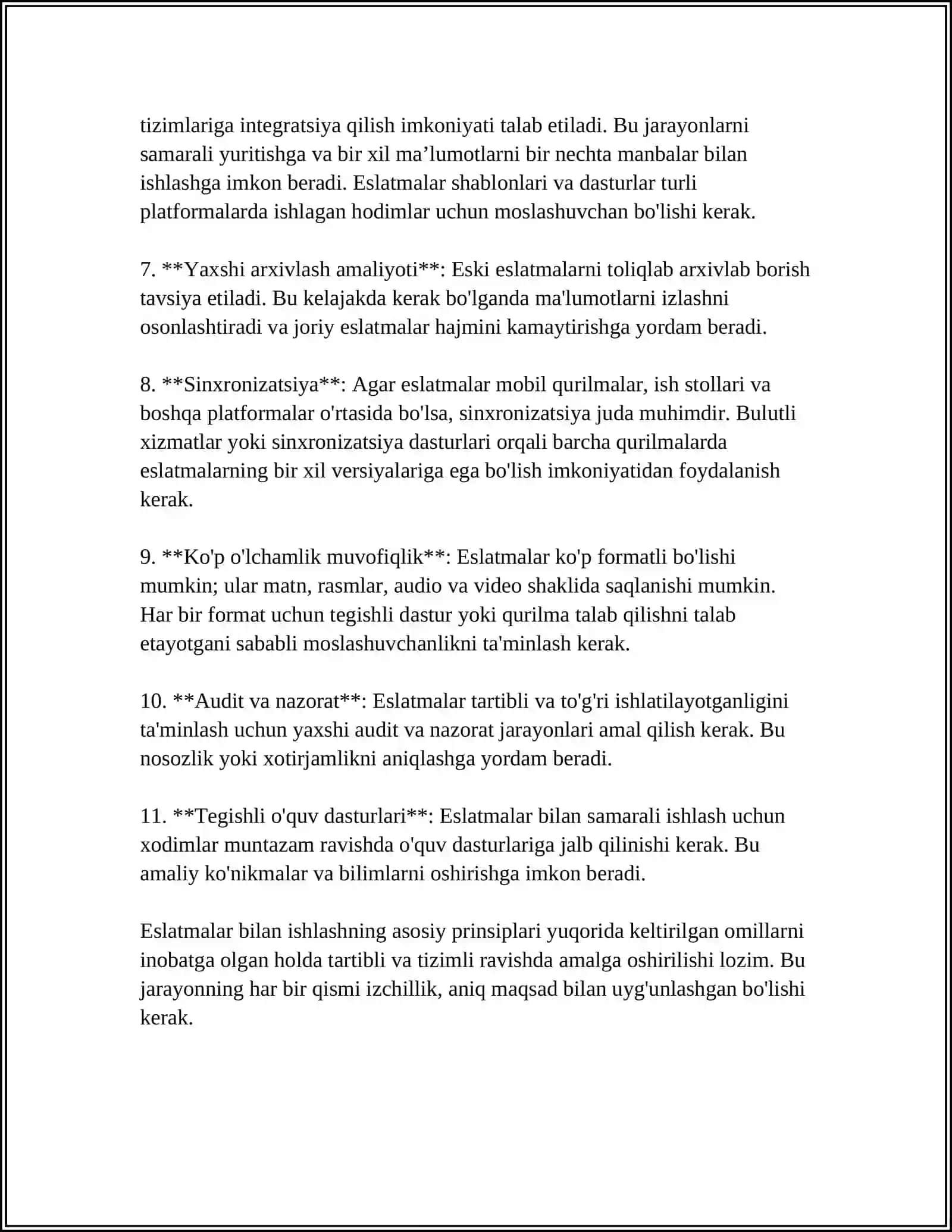 ESLATMALAR BILAN ISHLASH (NOTE-TAKING) VA FOYDALI JIHATLARI 4