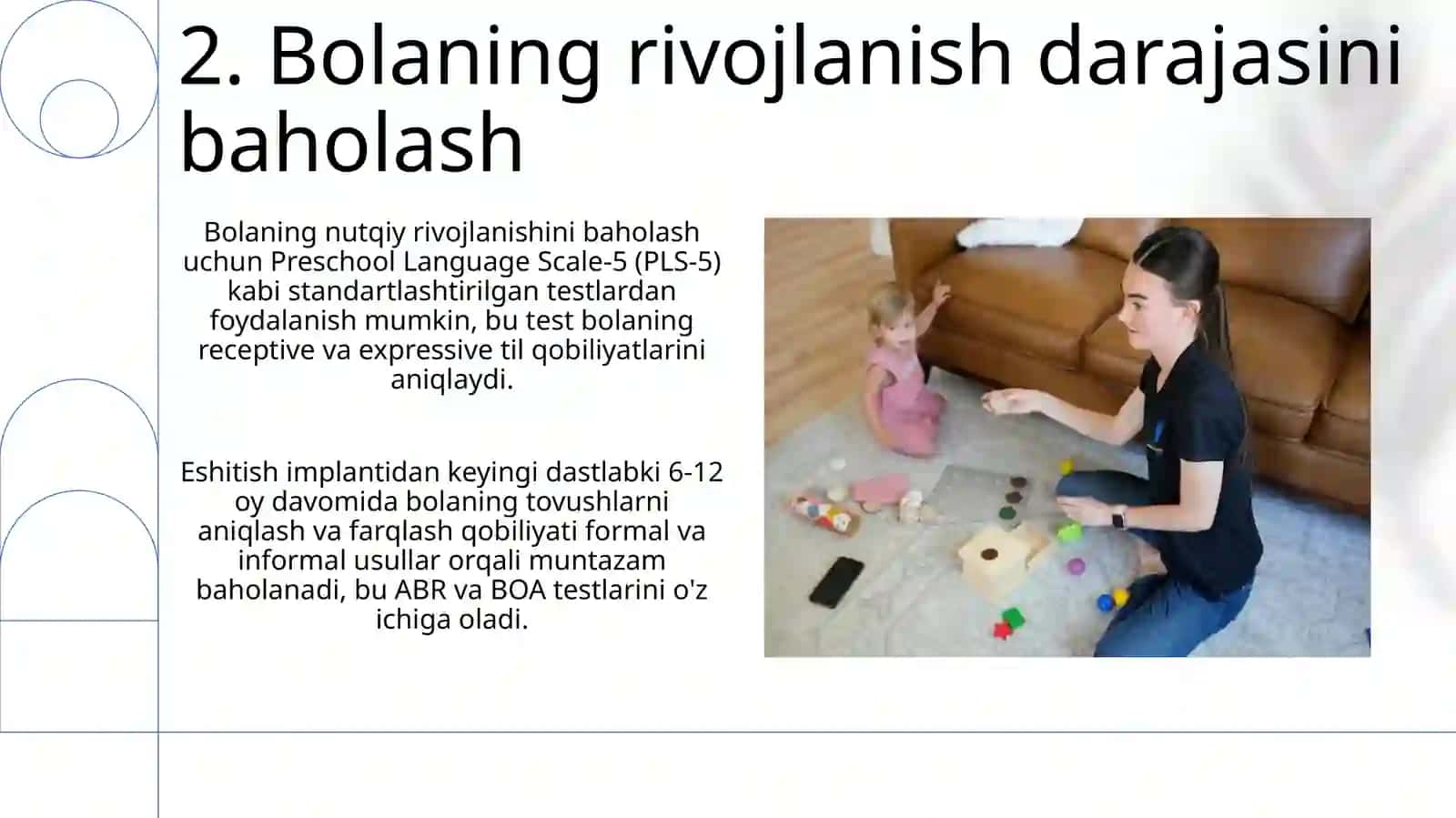 Koxlear implantant bilan logopedik mashg'ulotlar 4