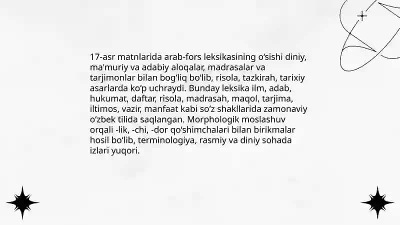 O'zbek Tilining Sohada Qo'llanilishi Fanidan Taqdimoti 4