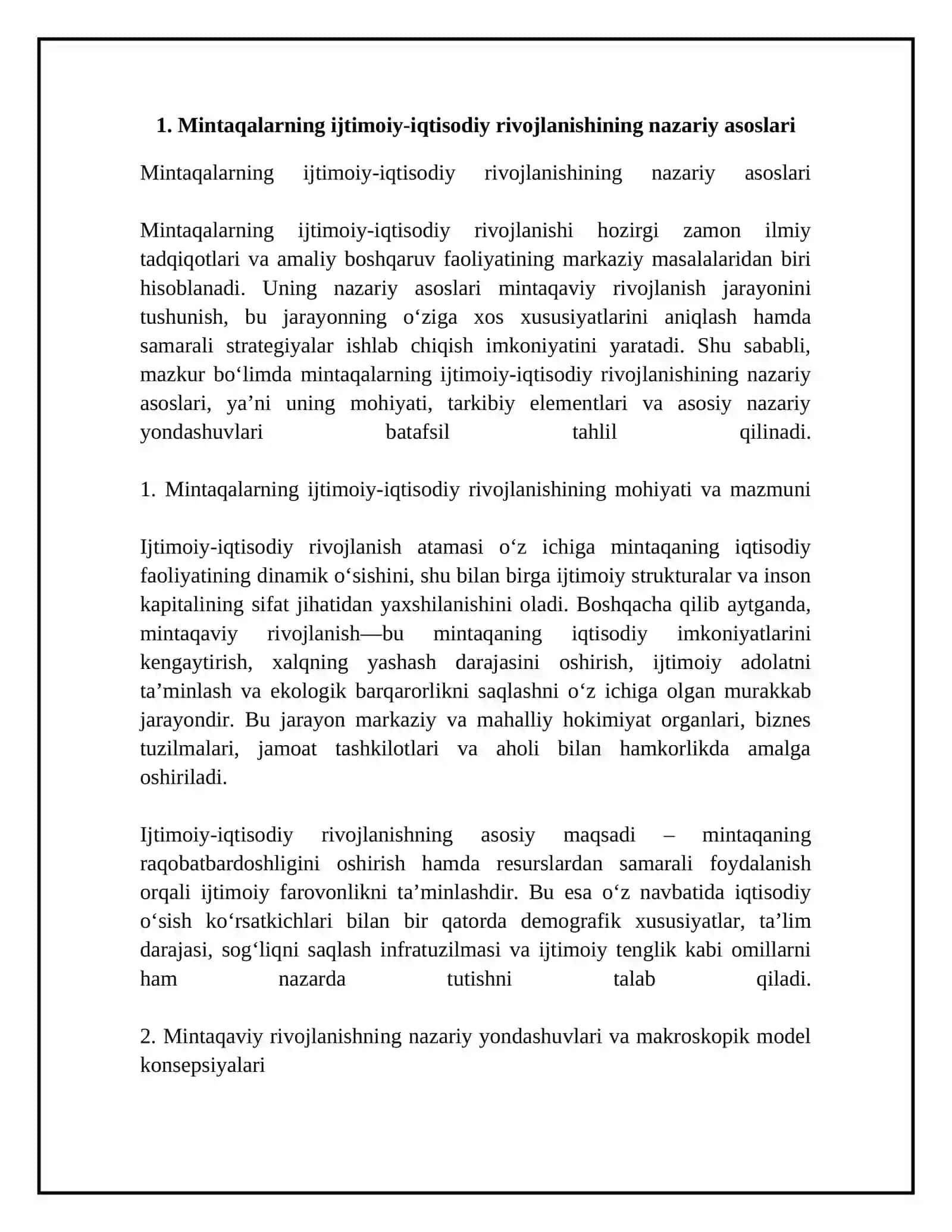 Mintaqalarning ijtimoiy-iqtisodiy rivojlanish strategiyasi 4