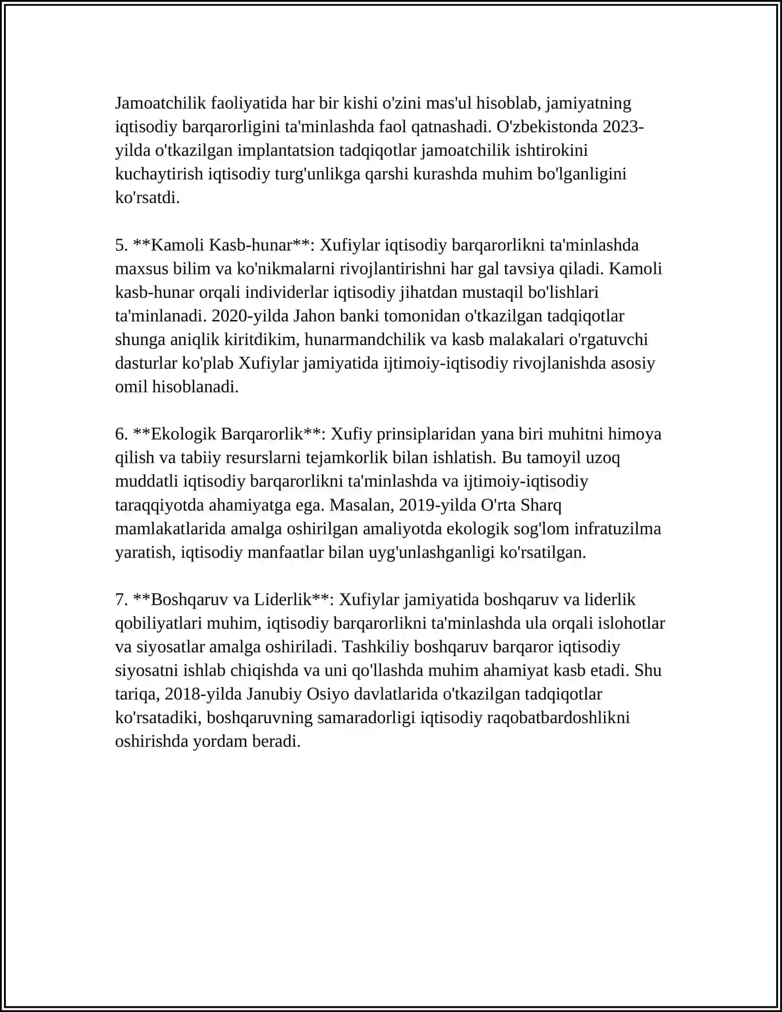 XUFYONA IQTISODIYOT 4