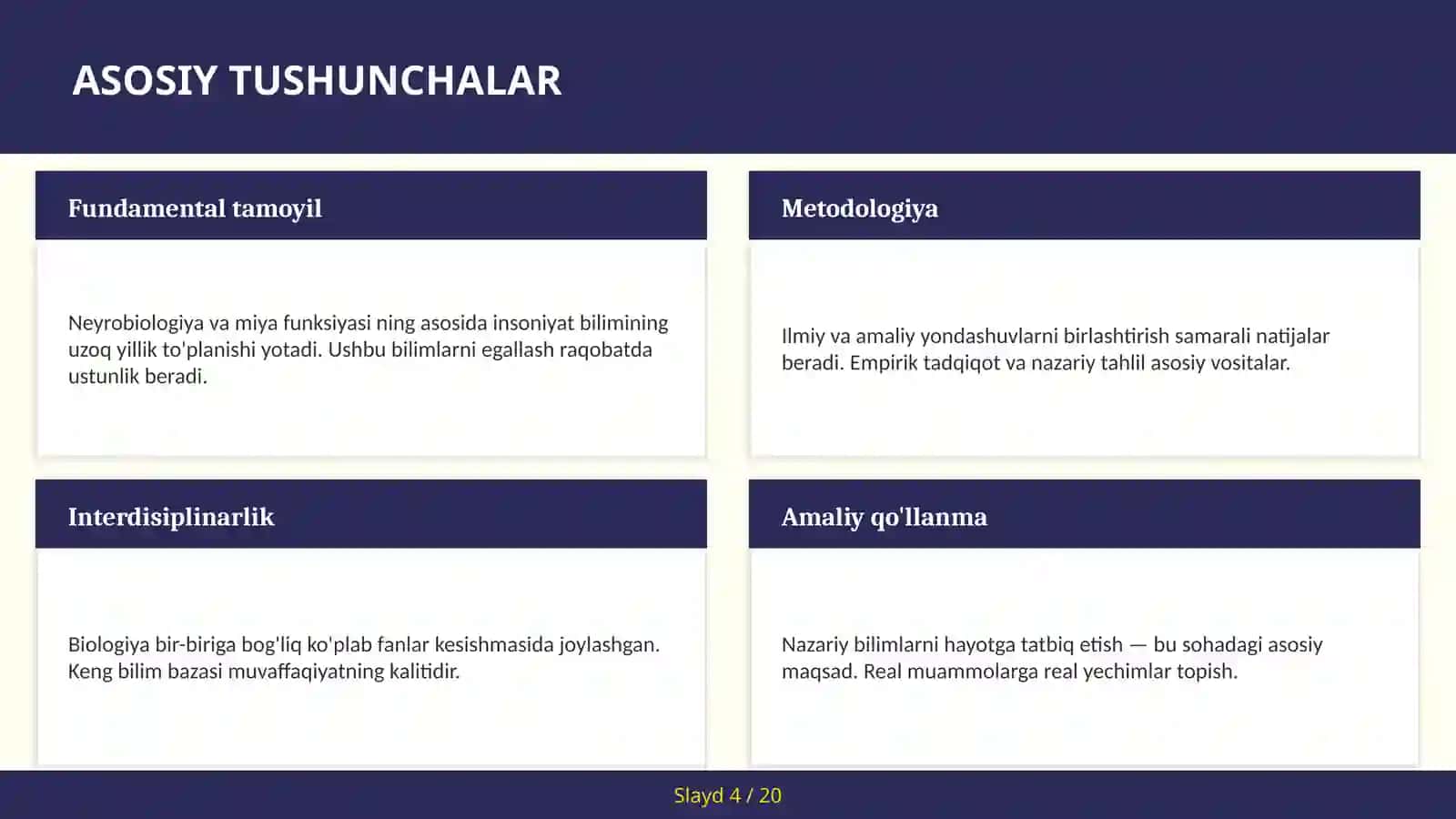 Neyrobiologiya va miya funksiyasi 4