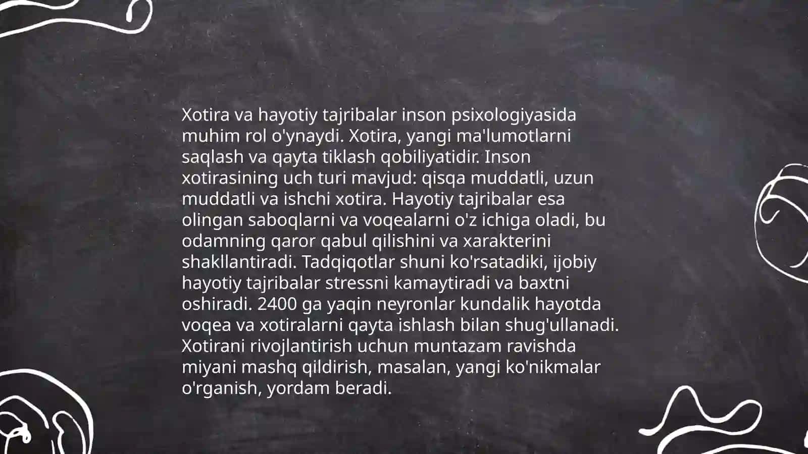 Xotira tafakkur 4