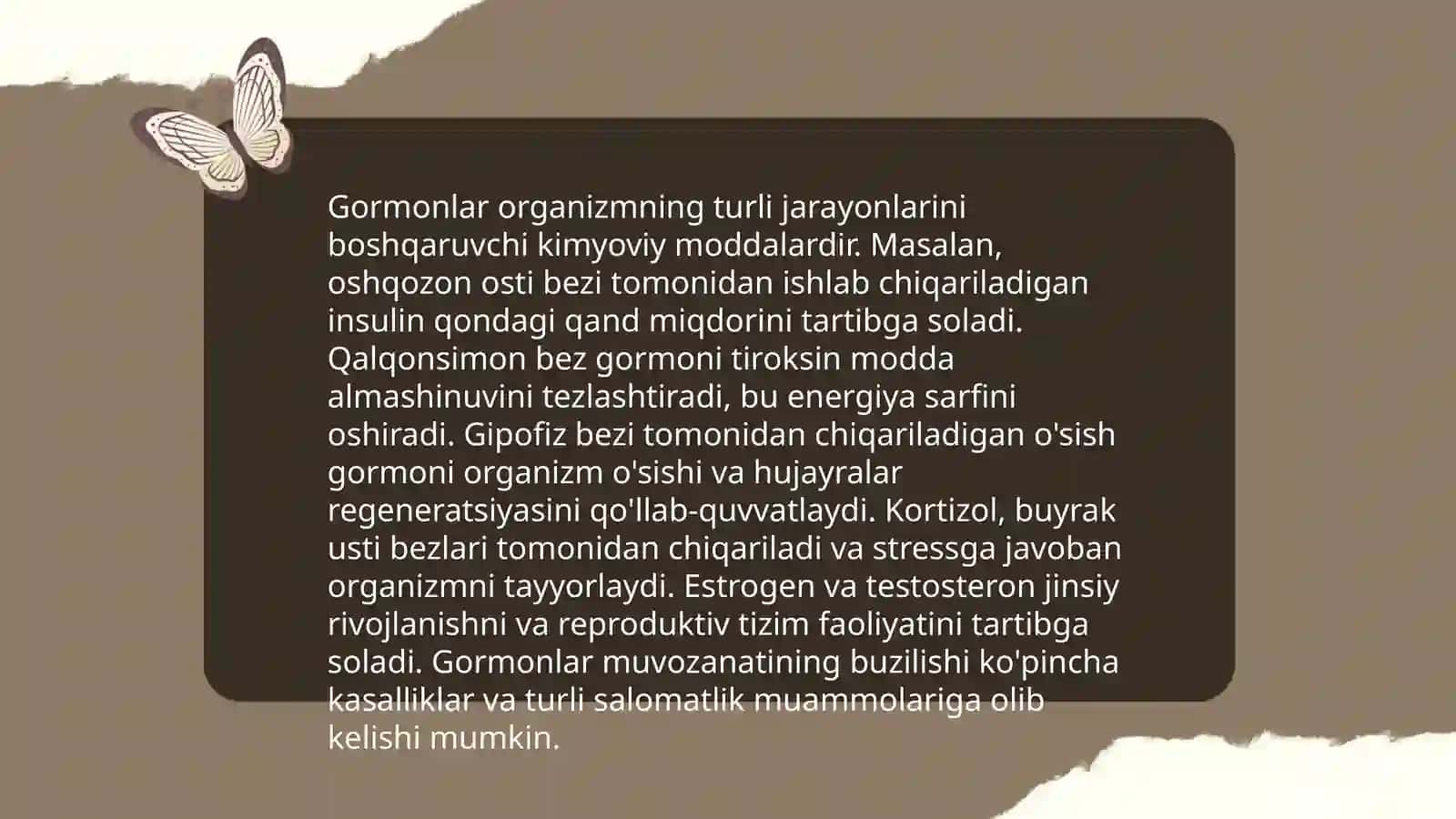 Neytrotransmitterlar va gormonlar 4
