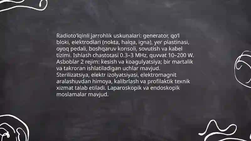 Radiotoʻlqinli jarrohlik: asosiy prinsiplari 4