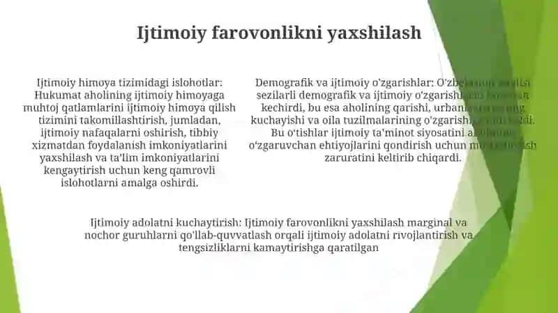 O'zbekiston Respublikasidagi Ijtimoiy O'Zgarishlar 4