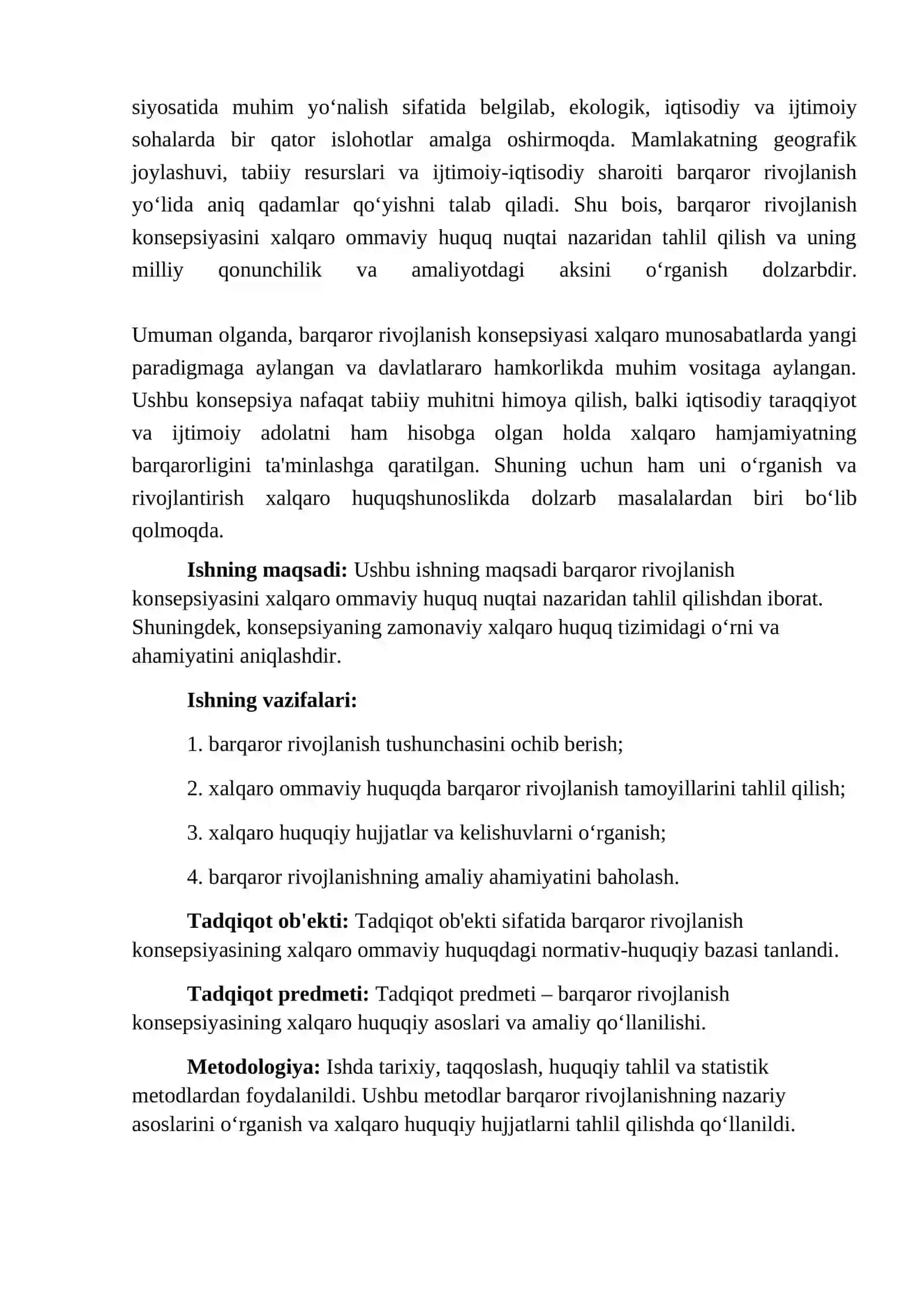 "Barqaror rivojlanish konsepsiyasi" 4