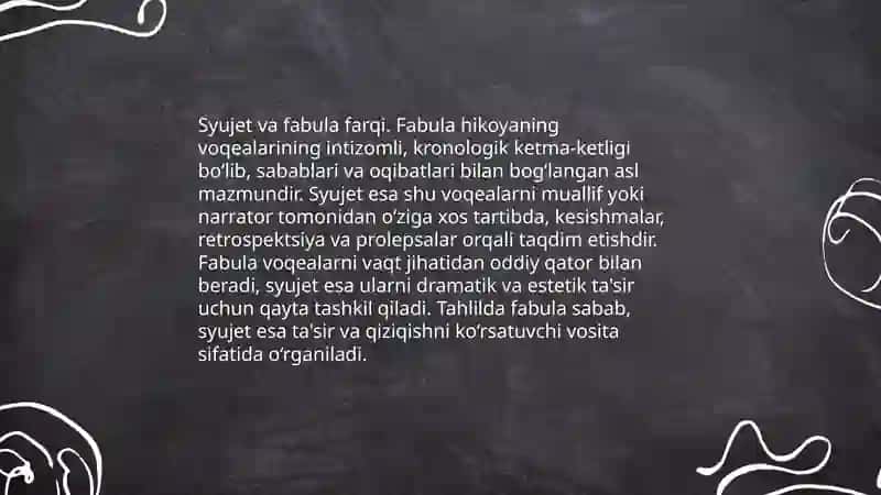 Syujet va uning turlari.Konflikt 4