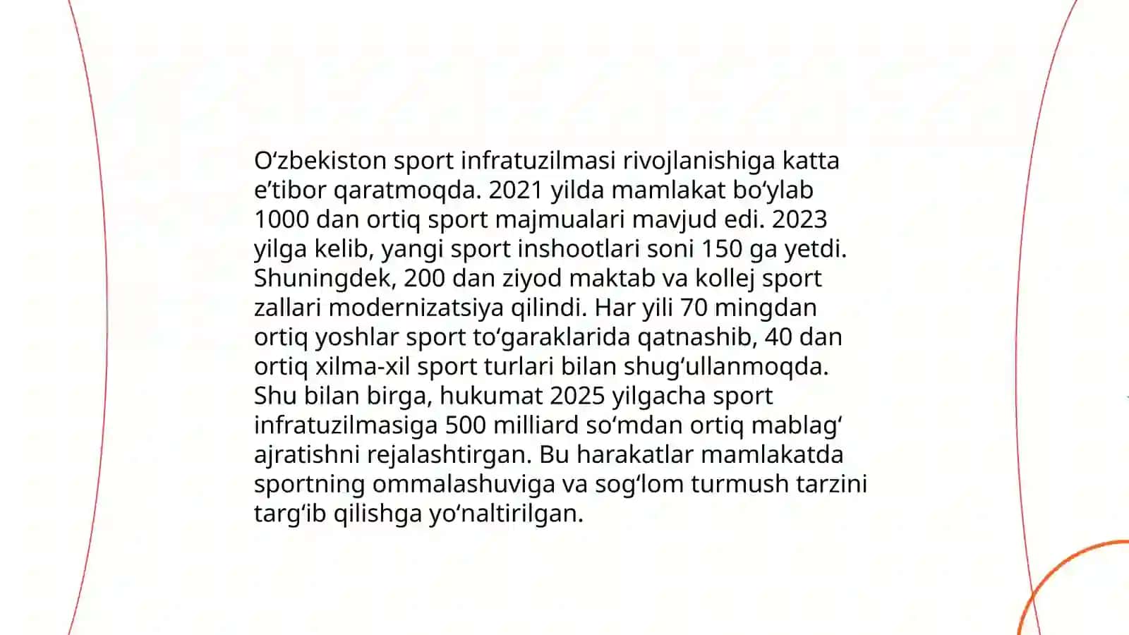 Oʻzbekiston Respublikasida jismoniy tarbiya va sport rovojlanishi 4
