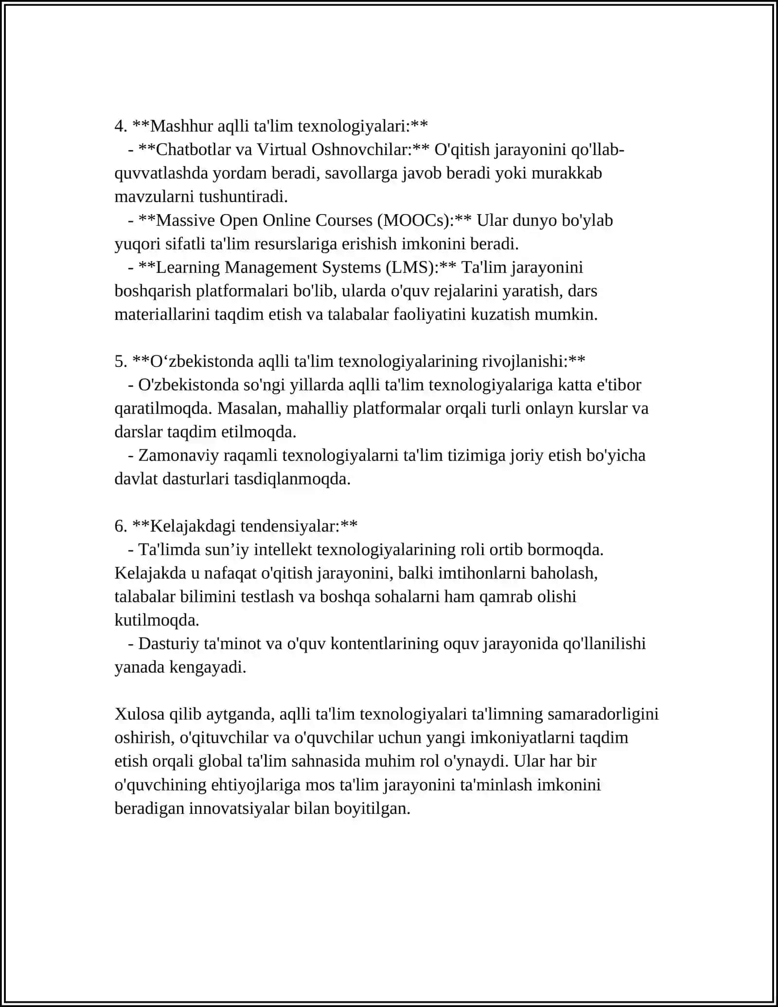 PEDAGOGIK TEXNALOGIYALAR 4