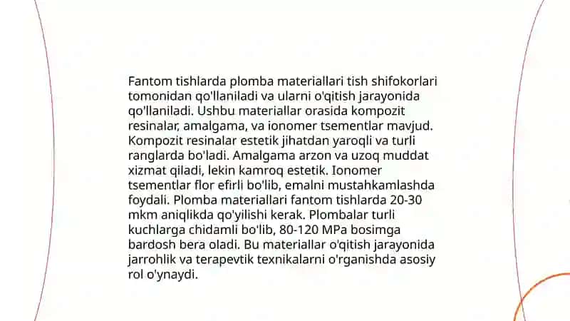 Sun'iy dentin vaqtincha plomba qo‘yish 4