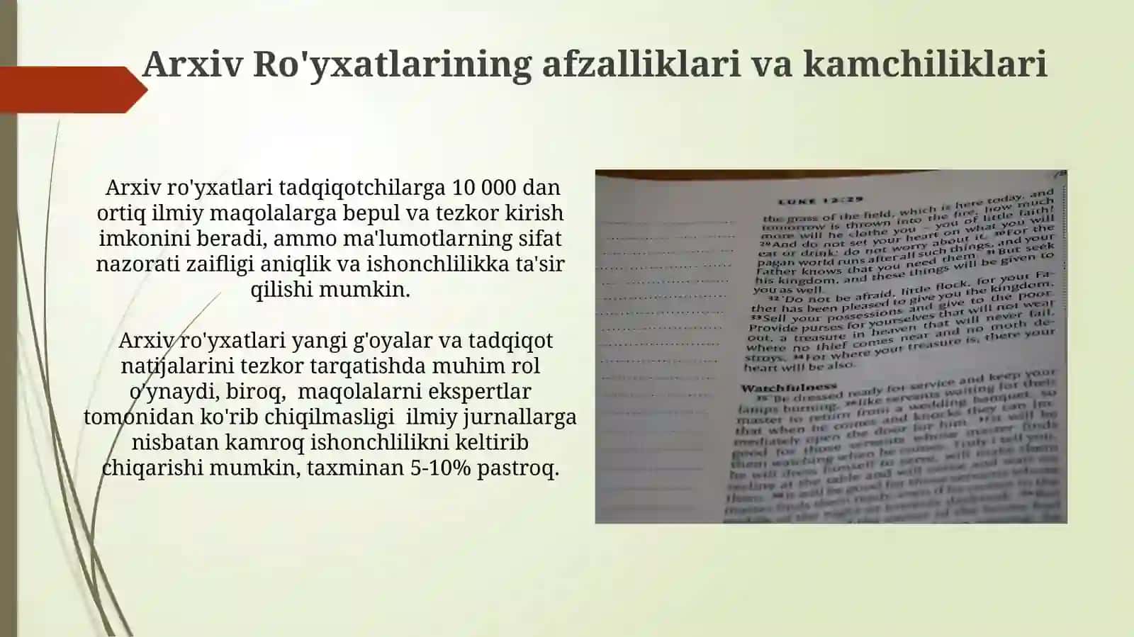 Arxiv Ro'yxatlari va ilmiy tadqiqotlar 4