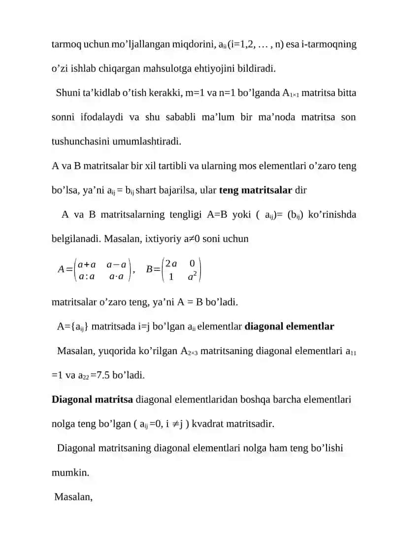 Matritsalar 4
