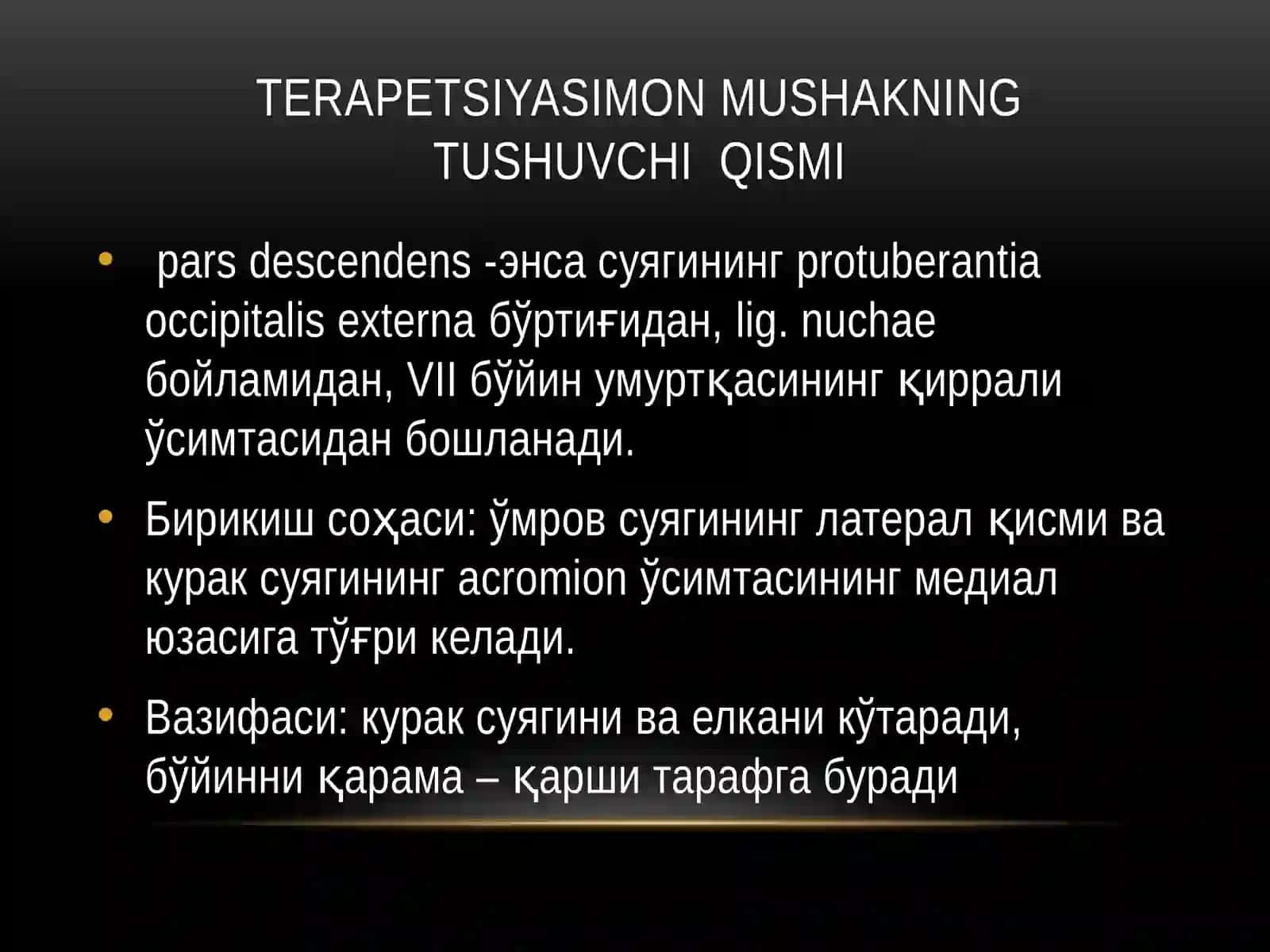 XUSUSIY MIOLOGIYA TANANING ORQA TOMONIDAGI MUSHAKLAR 4