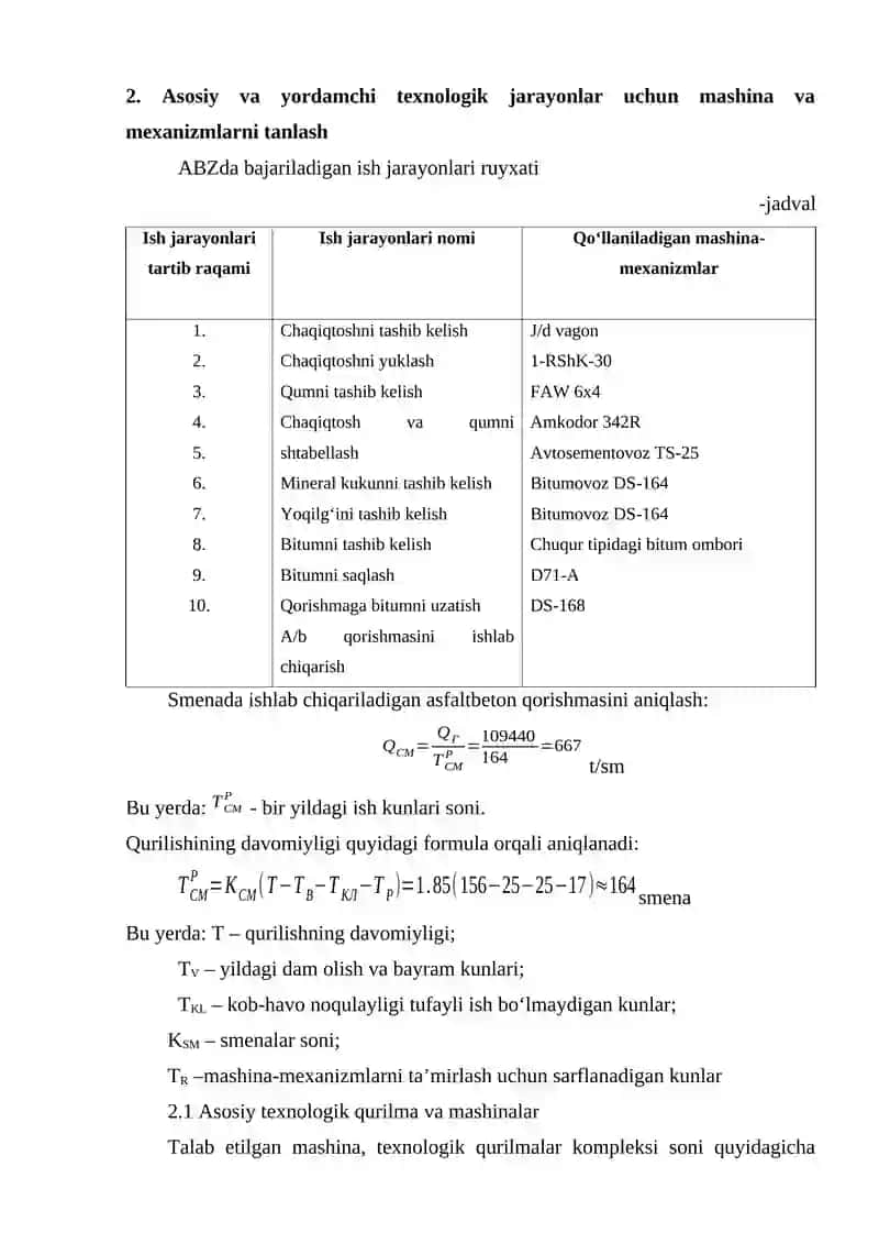 Asfaltbeton zavodining bosh rejasini tuzish 4