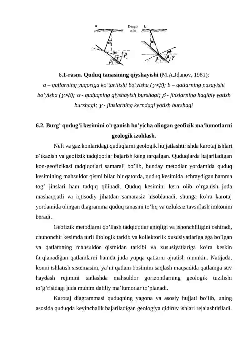 Quduqlarni Geofizik O'rganich 4