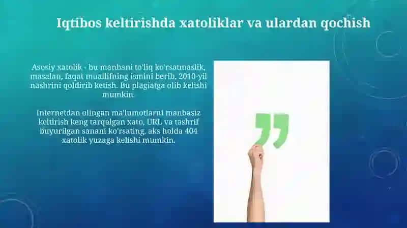 Iqtibos nima? 4