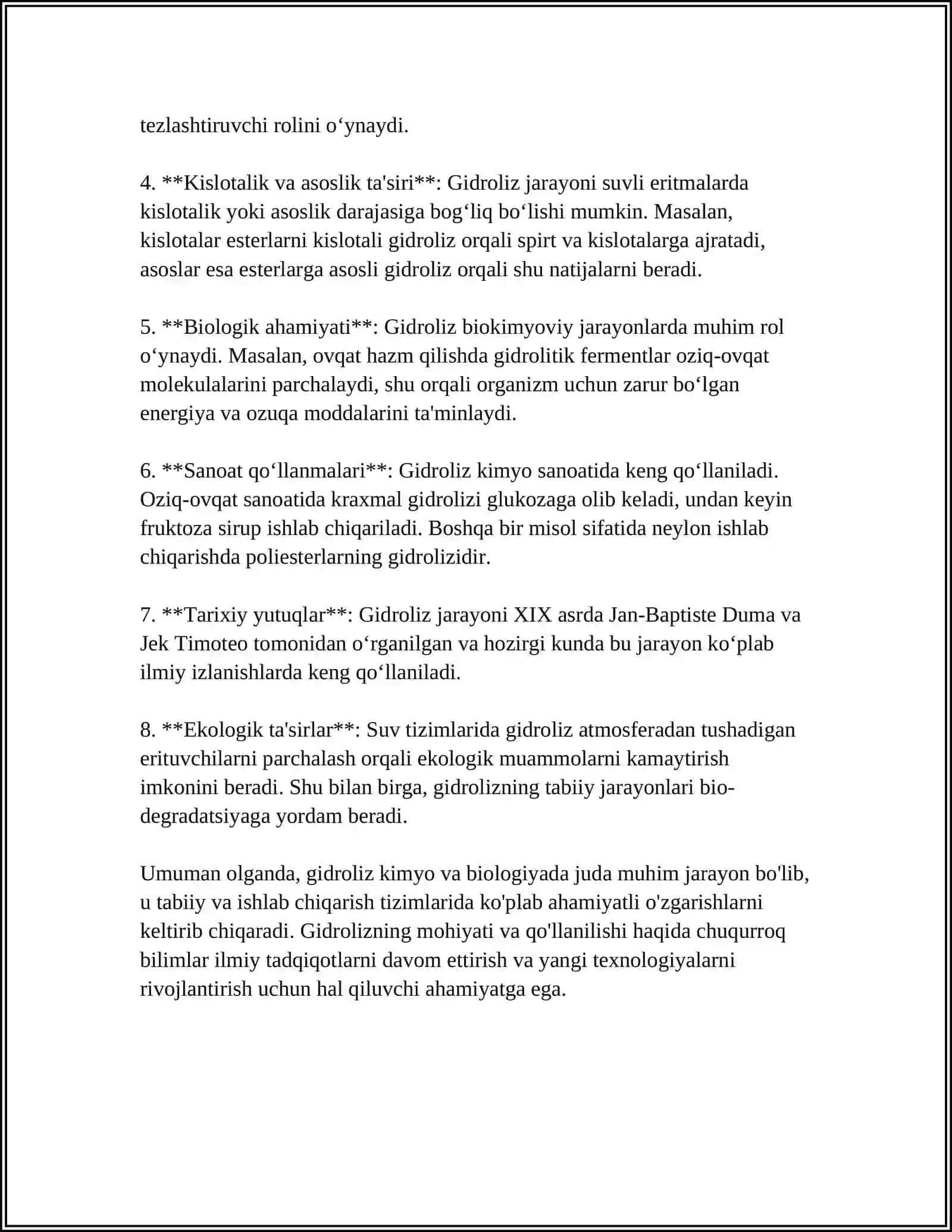 GIDROLIZNING AYRIM REAKSIYALARI 4